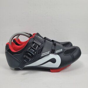 Peloton Cycling Spin Women's Black Red Shoes US Size 7 EU 38